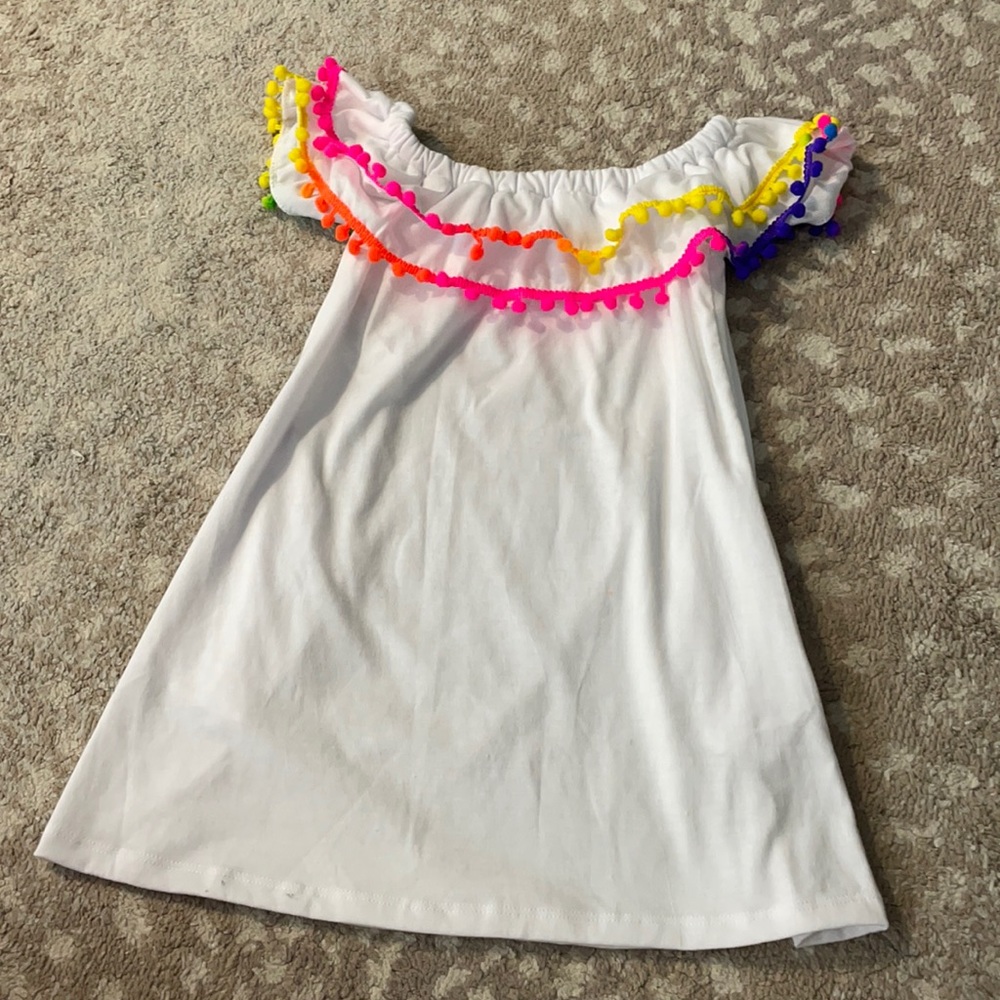 Heart & Harmony rainbow PomPom coverup 2/3